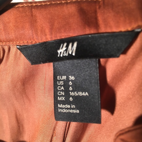 Brown camel caramel dress summer Size 6 H&M tunic - Picture 5 of 5